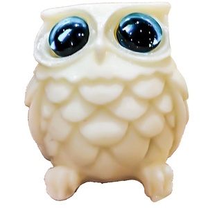 Natural Tagua Nut Ivory Hand Carved Reiki Owl • Promotes Emotional Well-Being